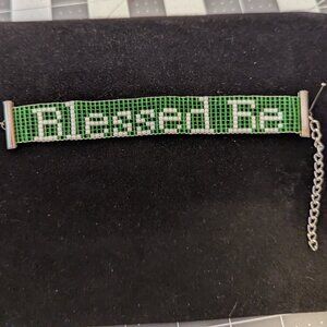 Green Wiccan Bracelet